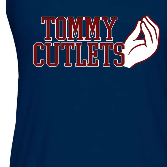 Tommy Cutlets Football Quarterback Italian Hand Ladies Essential Flowy Tank