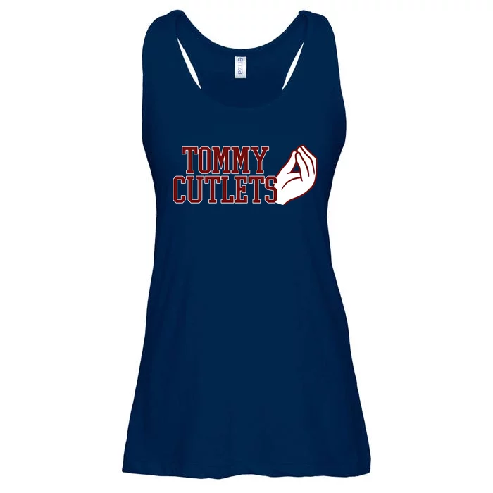 Tommy Cutlets Football Quarterback Italian Hand Ladies Essential Flowy Tank