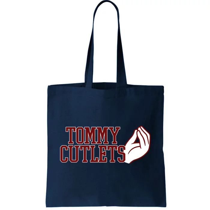 Tommy Cutlets Football Quarterback Italian Hand Tote Bag