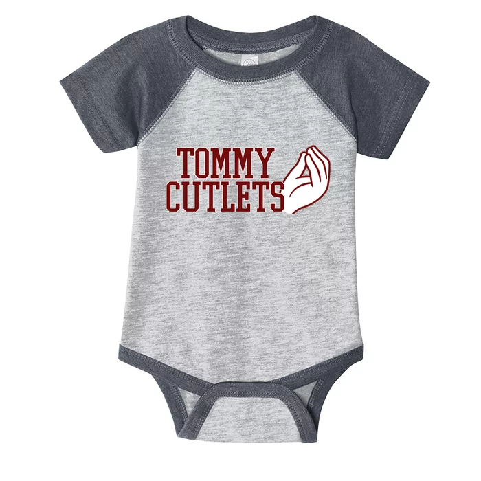 Tommy Cutlets Football Quarterback Italian Hand Infant Baby Jersey Bodysuit