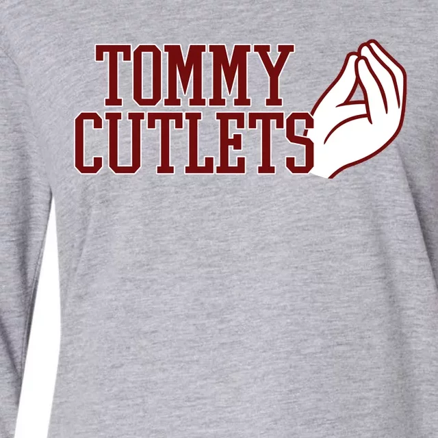 Tommy Cutlets Football Quarterback Italian Hand Womens Cotton Relaxed Long Sleeve T-Shirt