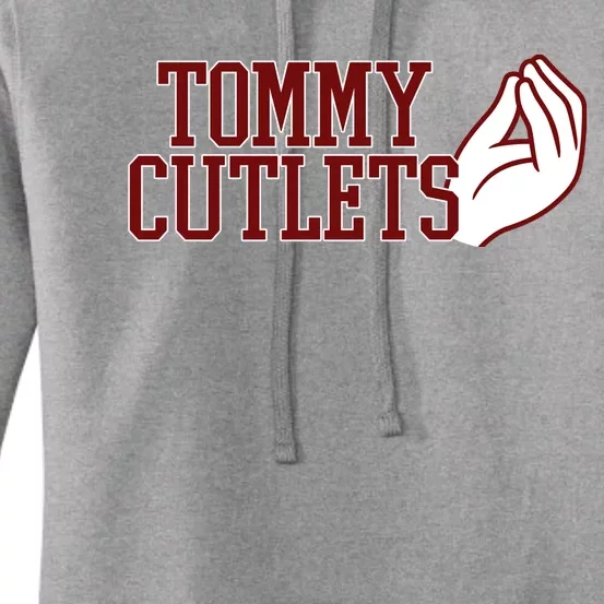 Tommy Cutlets Football Quarterback Italian Hand Women's Pullover Hoodie