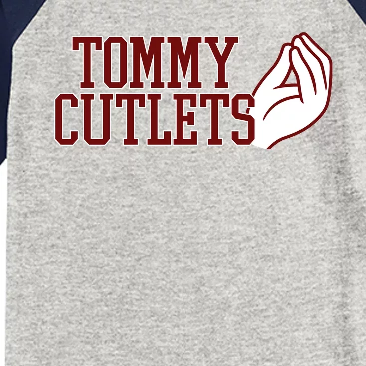 Tommy Cutlets Football Quarterback Italian Hand Kids Colorblock Raglan Jersey