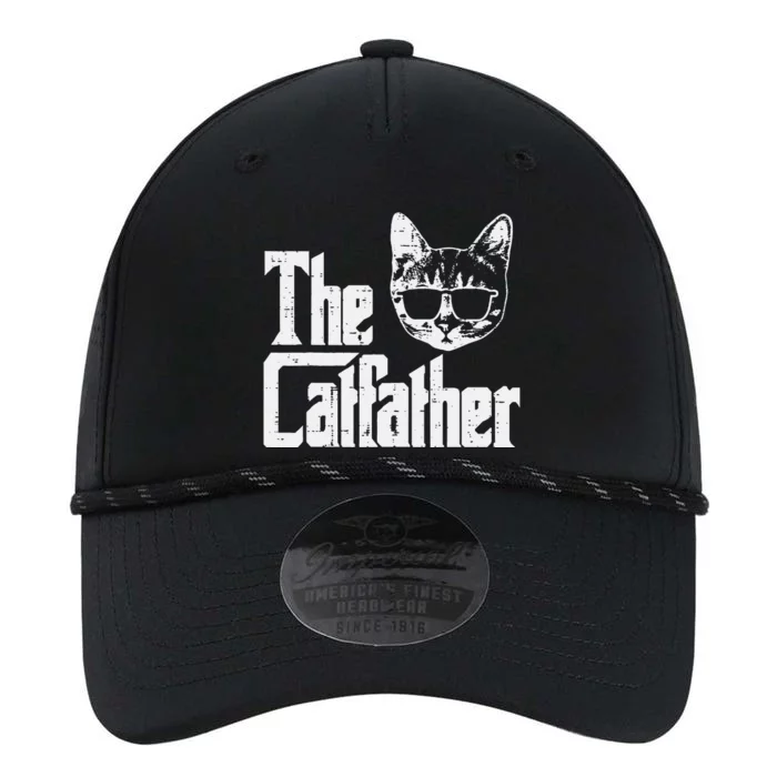 The Catfather Funny Cat Dad Fathers Day Movie Pun Papa Performance The Dyno Cap