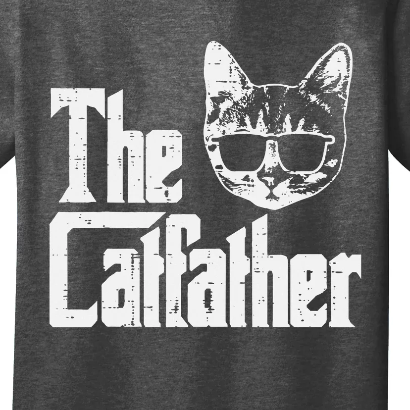 The Catfather Funny Cat Dad Fathers Day Movie Pun Papa T-Shirt