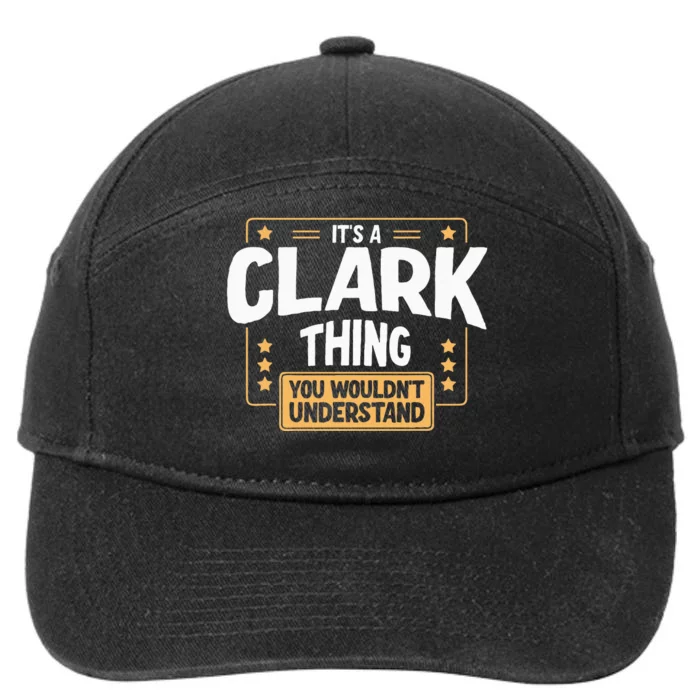 Team Clark Family Member 7-Panel Snapback Hat