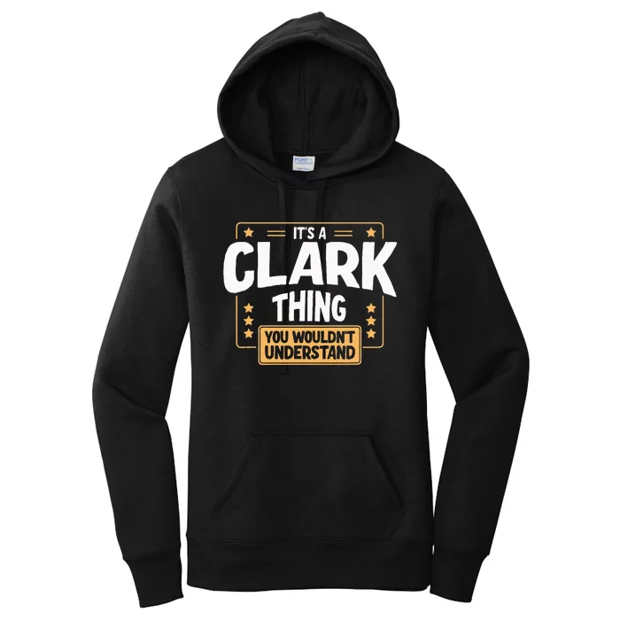 Team Clark Family Member Women's Pullover Hoodie