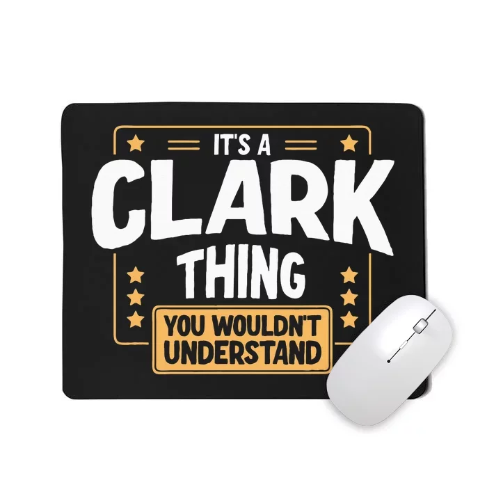 Team Clark Family Member Mousepad