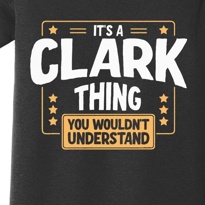 Team Clark Family Member Baby Bodysuit