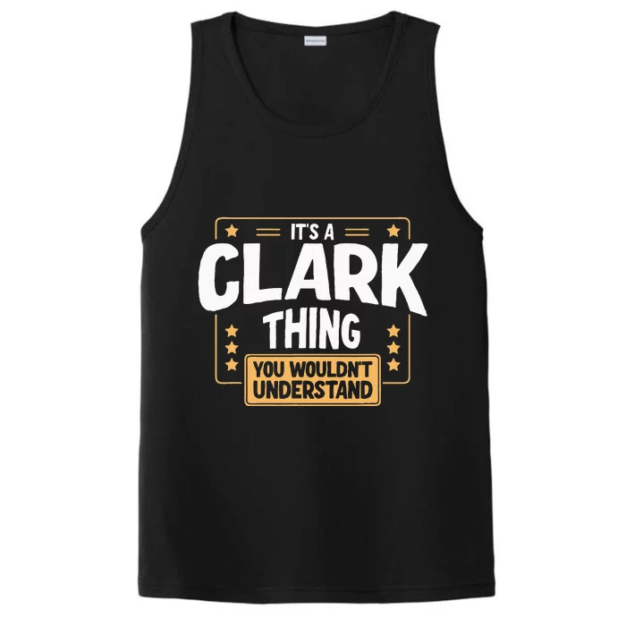 Team Clark Family Member Performance Tank