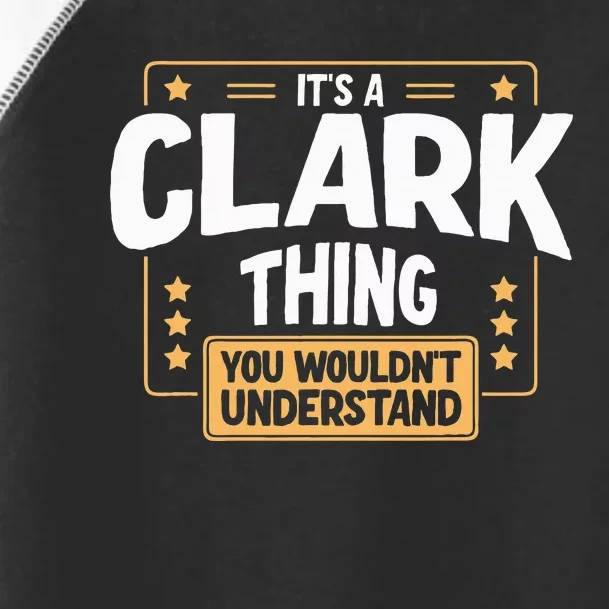 Team Clark Family Member Toddler Fine Jersey T-Shirt