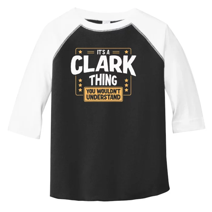 Team Clark Family Member Toddler Fine Jersey T-Shirt