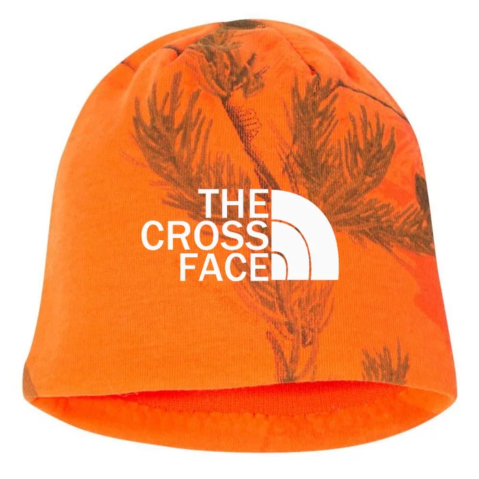 The Cross Face Wrestling funny sport lover Kati - Camo Knit Beanie