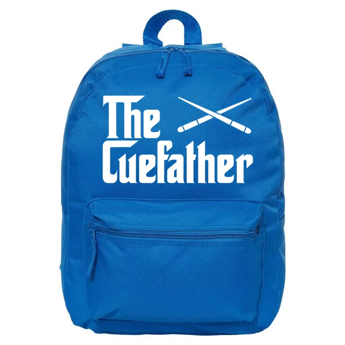 The Cue Father Funny Pool Billiards Player Gift 16 in Basic Backpack