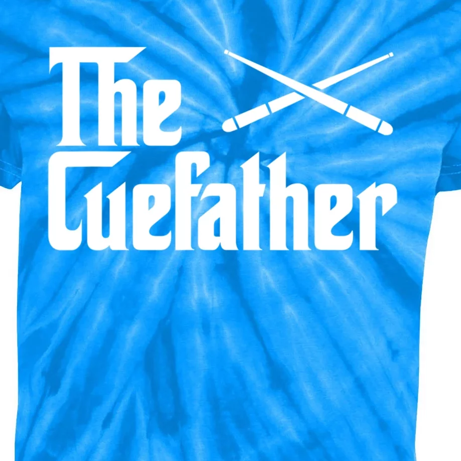 The Cue Father Funny Pool Billiards Player Gift Kids Tie-Dye T-Shirt