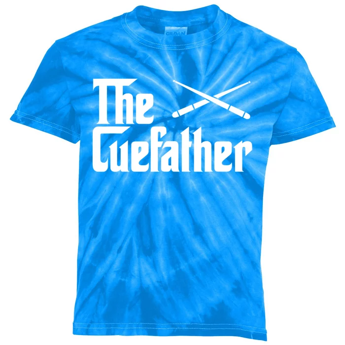 The Cue Father Funny Pool Billiards Player Gift Kids Tie-Dye T-Shirt