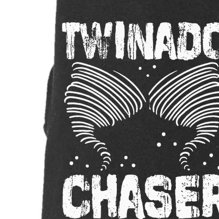 Twinado Chaser Funny Mom Dad Twin Parents Doggie 3-End Fleece Hoodie