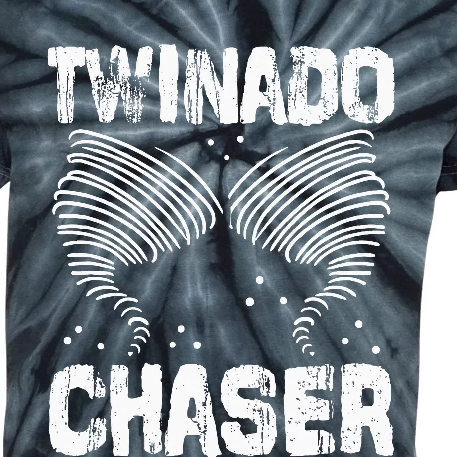 Twinado Chaser Funny Mom Dad Twin Parents Kids Tie-Dye T-Shirt