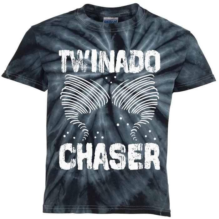 Twinado Chaser Funny Mom Dad Twin Parents Kids Tie-Dye T-Shirt