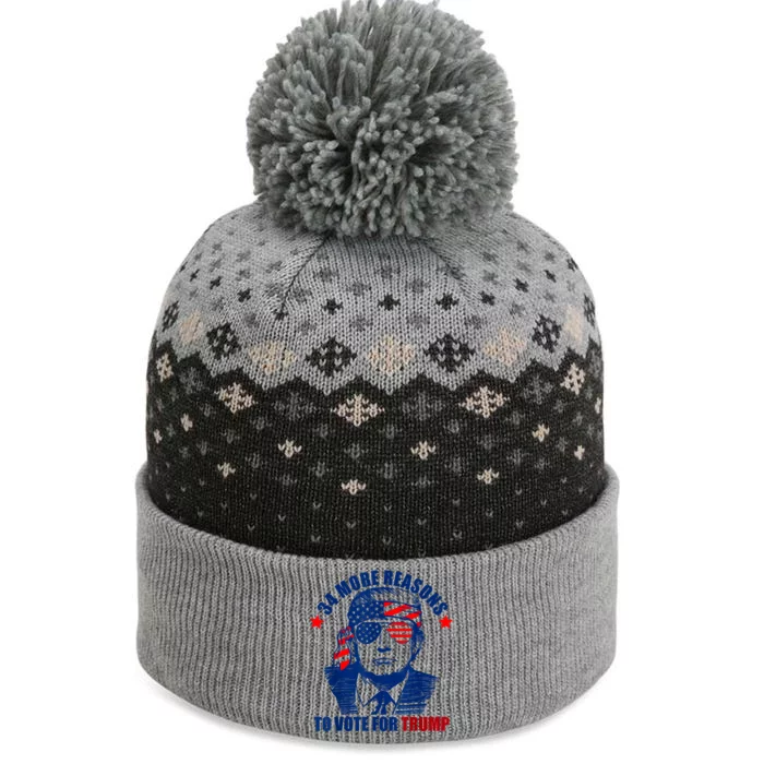 Trump Convicted Felon 34 More Reasons To Vote For Trump The Baniff Cuffed Pom Beanie