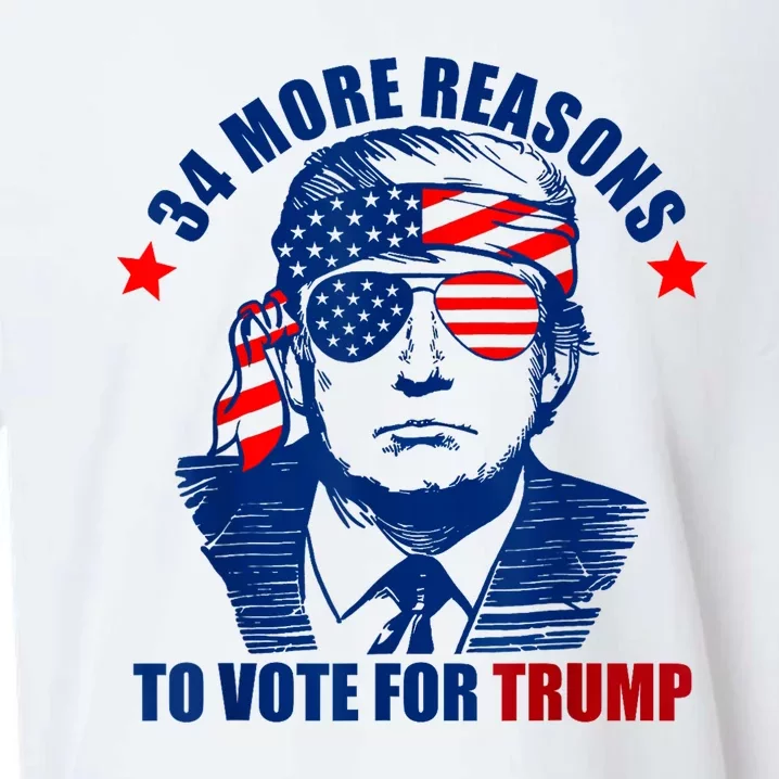 Trump Convicted Felon 34 More Reasons To Vote For Trump Sueded Cloud Jersey T-Shirt