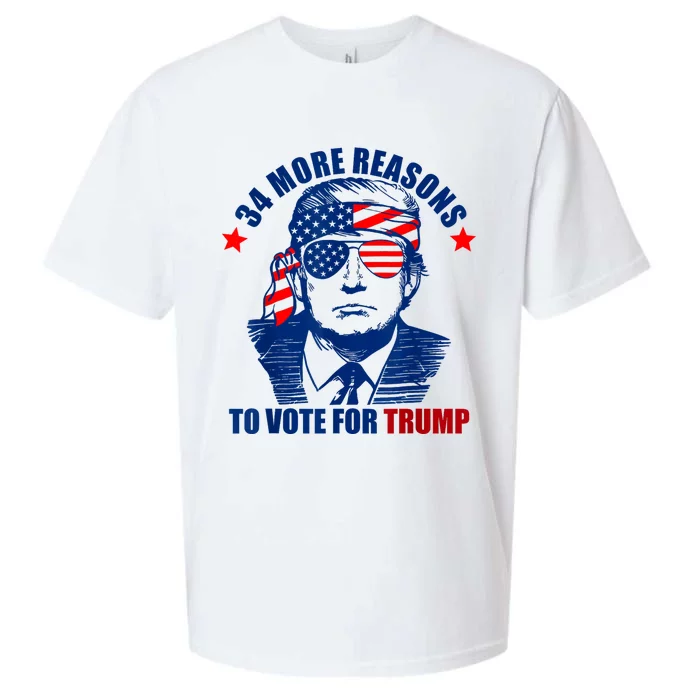 Trump Convicted Felon 34 More Reasons To Vote For Trump Sueded Cloud Jersey T-Shirt