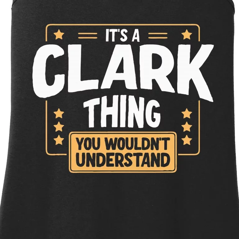 Team Clark Family Member Ladies Essential Tank