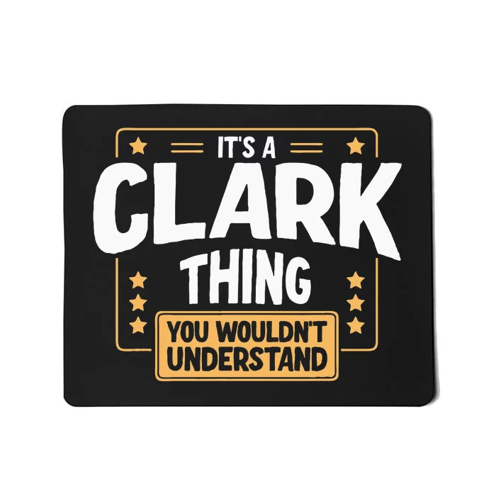 Team Clark Family Member Mousepad