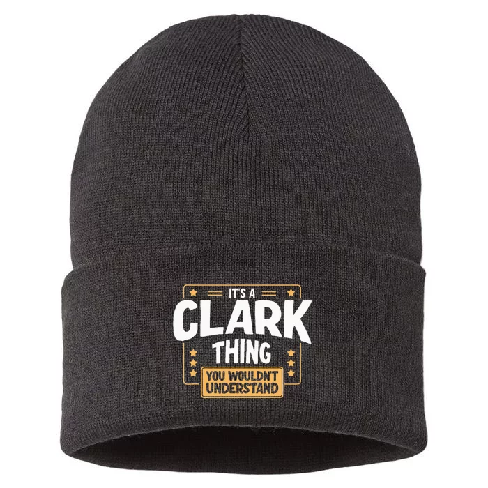 Team Clark Family Member Sustainable Knit Beanie