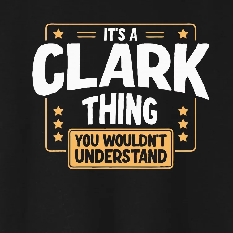 Team Clark Family Member Women's Crop Top Tee