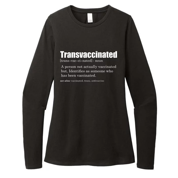 Transvaccinated Classic Funny Definition Meaning Womens CVC Long Sleeve Shirt