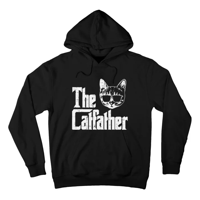 The Cat Father Funny Cat Dad Movie Pun Papa Hoodie