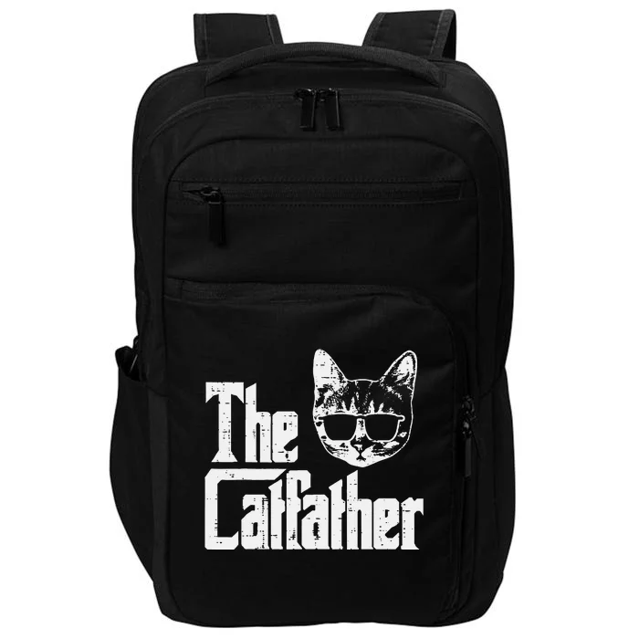 The Cat Father Funny Cat Dad Movie Pun Papa Impact Tech Backpack