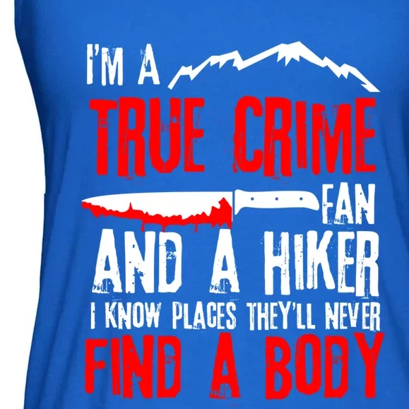 True Crime Fan Funny Gift Ladies Essential Flowy Tank