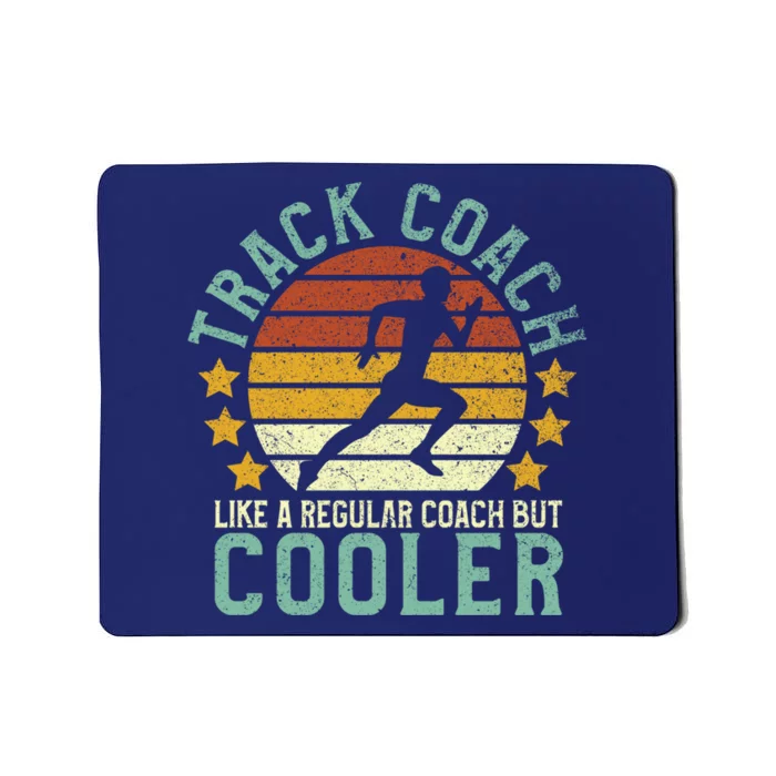 Track Coach | Funny Track and Field Running Coach Gift Mousepad