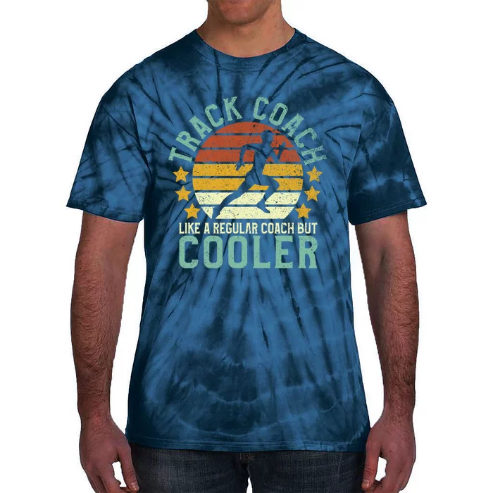 Track Coach | Funny Track and Field Running Coach Gift Tie-Dye T-Shirt