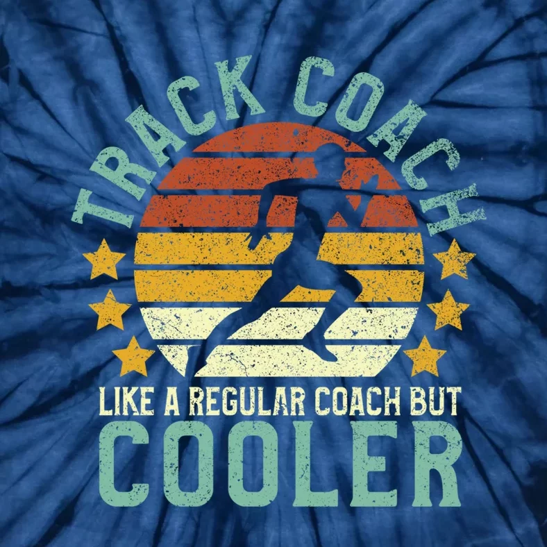 Track Coach | Funny Track and Field Running Coach Gift Tie-Dye T-Shirt