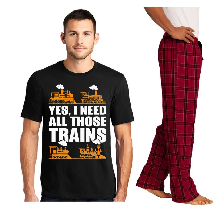 Train Collector Funny Model Train Pajama Set