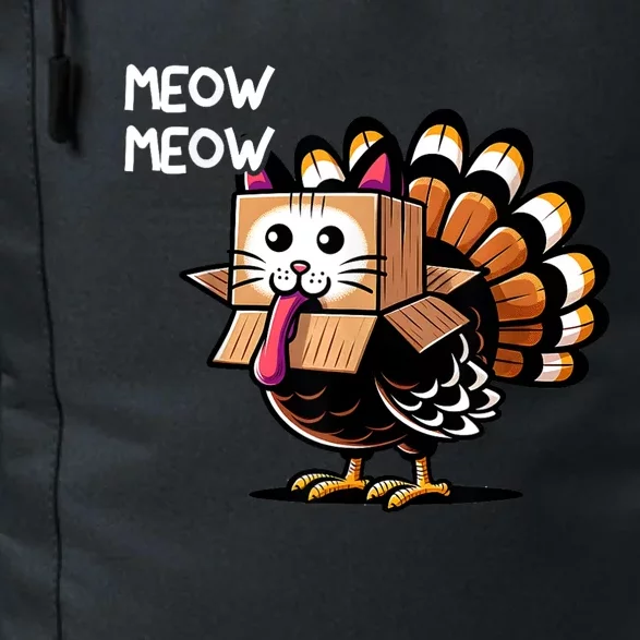 Thanksgiving Cat Funny Fake Cat Meow Thanksgiving Turkey Daily Commute Backpack