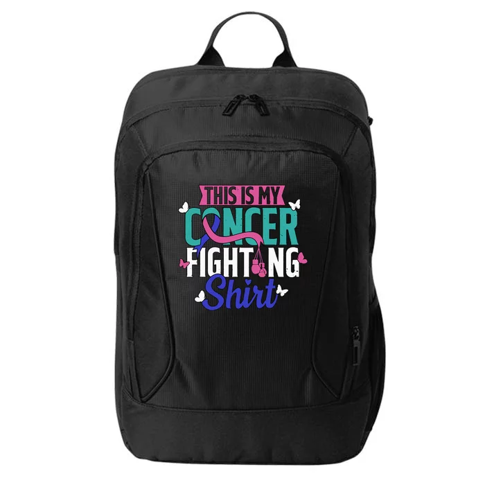 Thyroid Cancer Fighting Thyroid Ribbon Awareness Fighter City Backpack