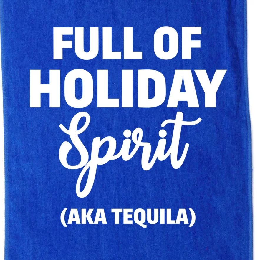 Tequila Christmas Full Of Holiday Spirit Gift Platinum Collection Golf Towel