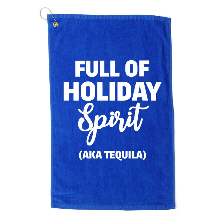 Tequila Christmas Full Of Holiday Spirit Gift Platinum Collection Golf Towel