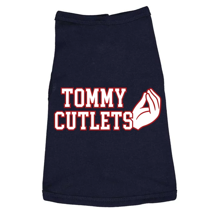 Tommy Cutlets Football Quarterback Ny Italian Hand Gesture Doggie Tank