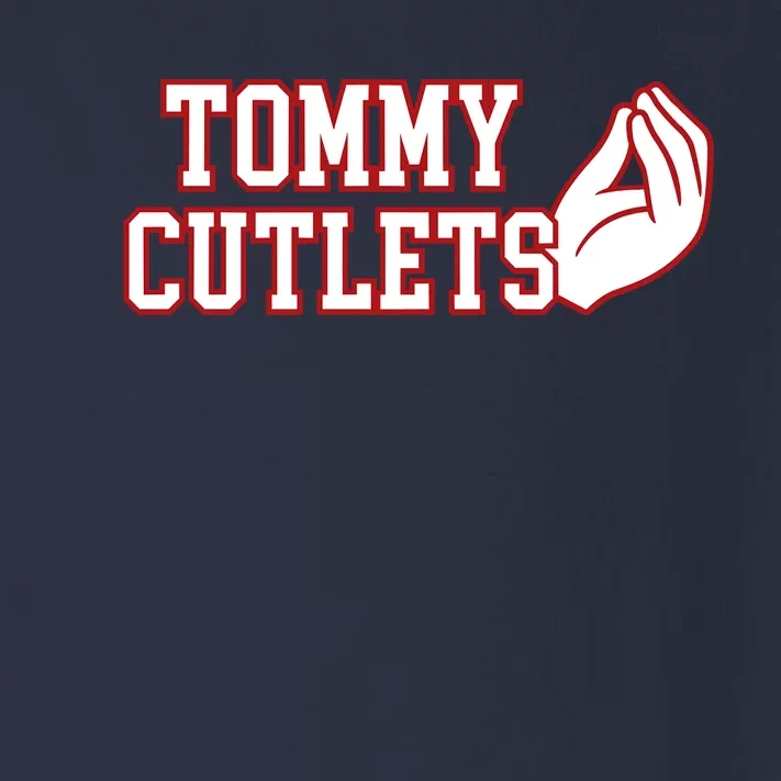 Tommy Cutlets Football Quarterback Ny Italian Hand Gesture Toddler Long Sleeve Shirt