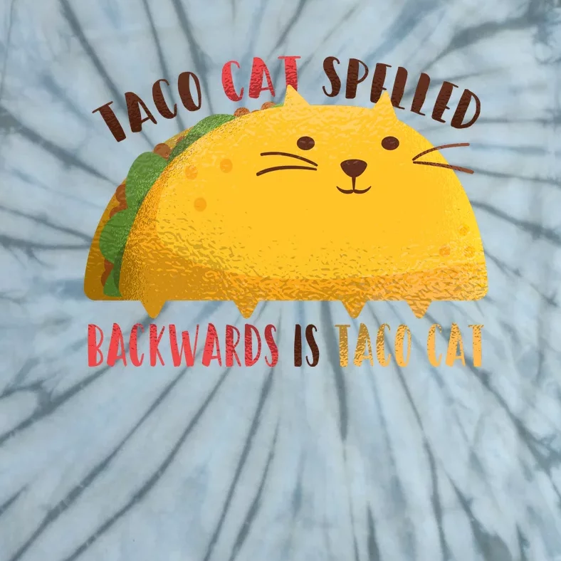 Taco Cat Graphic Tie-Dye T-Shirt