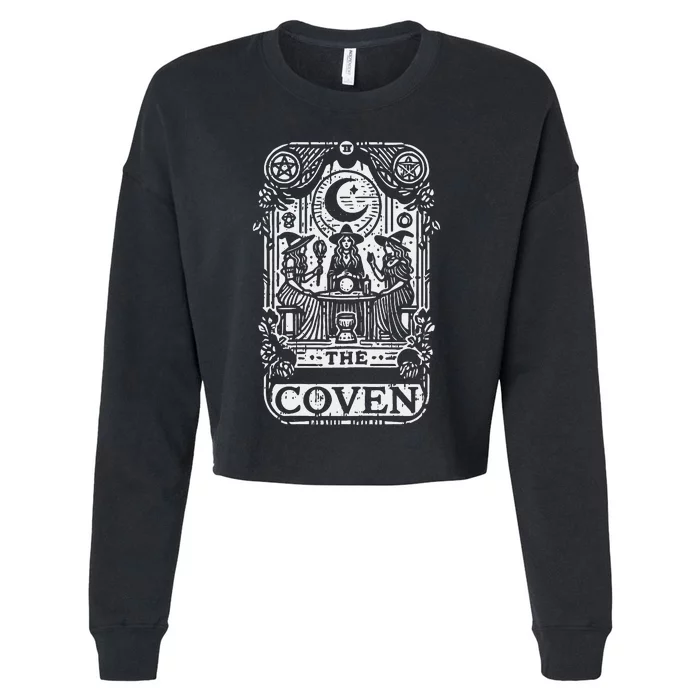 The Coven Gothic Wedding Wife Mrs Fiancee Engaged Couple Cropped Pullover Crew