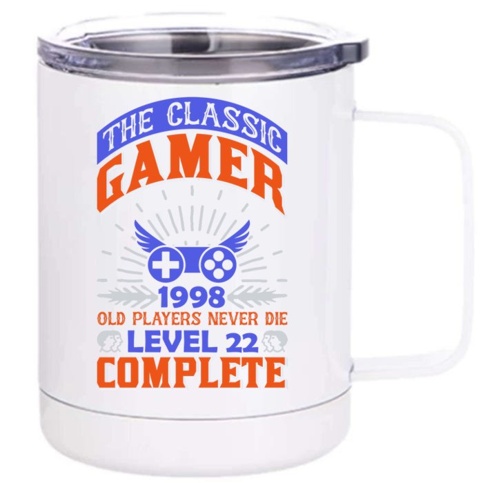 The Classic Gamer Front & Back 12oz Stainless Steel Tumbler Cup