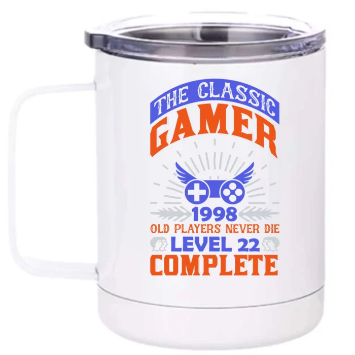 The Classic Gamer Front & Back 12oz Stainless Steel Tumbler Cup