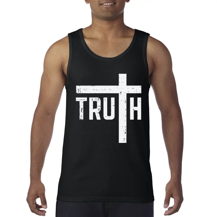 Truth Cross God Jesus Religious Christian Tank Top