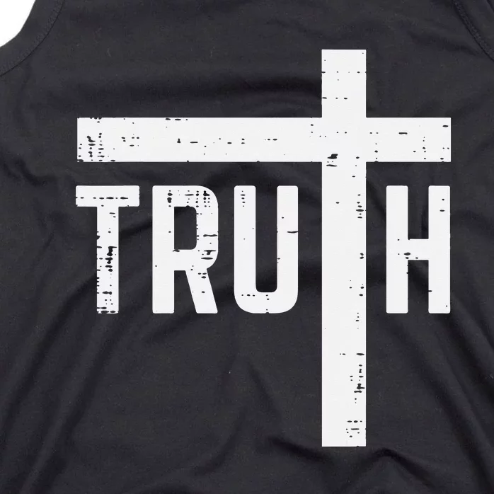 Truth Cross God Jesus Religious Christian Tank Top